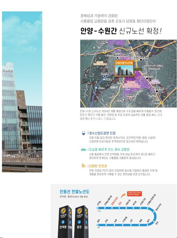 경기 군포시 당정동 군포 다비치테크노타워 지식산업센터 분양 분양 매물번호 10112 사진 2