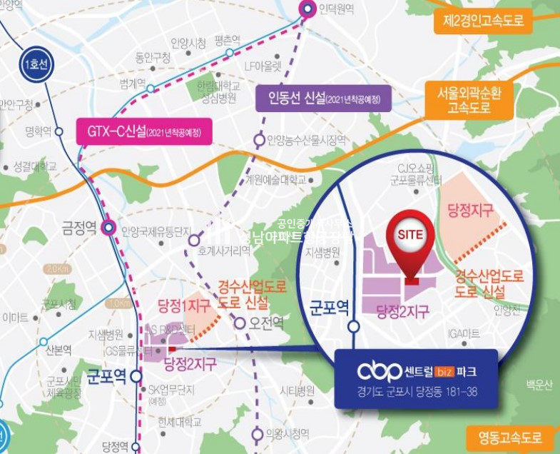 경기 군포시 당정동 군포 센트럴비즈파크 지식산업센터 신규분양 월세 매물번호 10156 사진 6